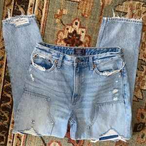 Abercrombie & Fitch Annie High Rise Girlfriend Jeans